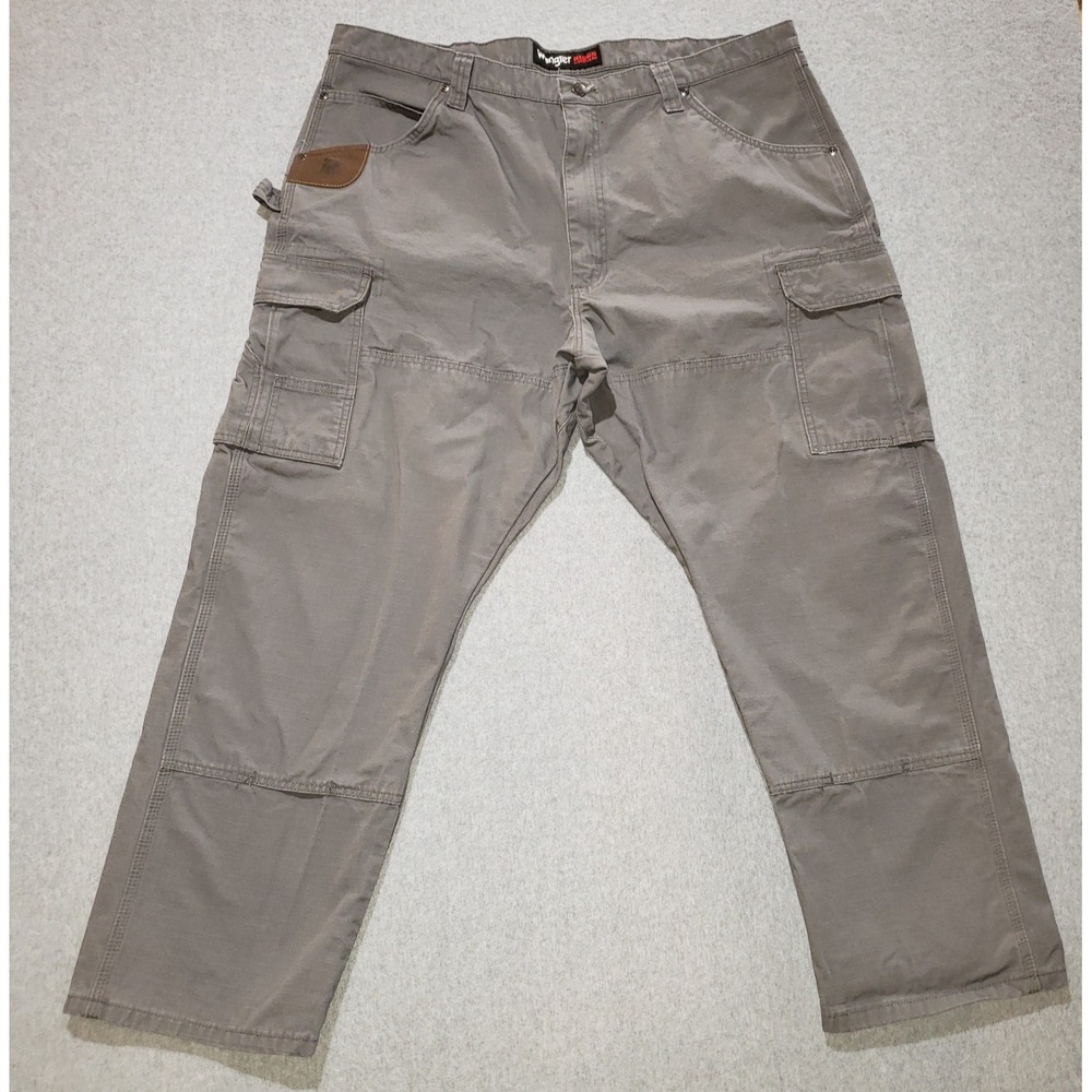 Wrangler Riggs Workwear Cargo Pants Mens Gray Sz 40x30 Ripstop‎ Relaxed